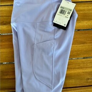 Nike One Dri-FIT - High Waist 8" - Purple XS - Short Tights